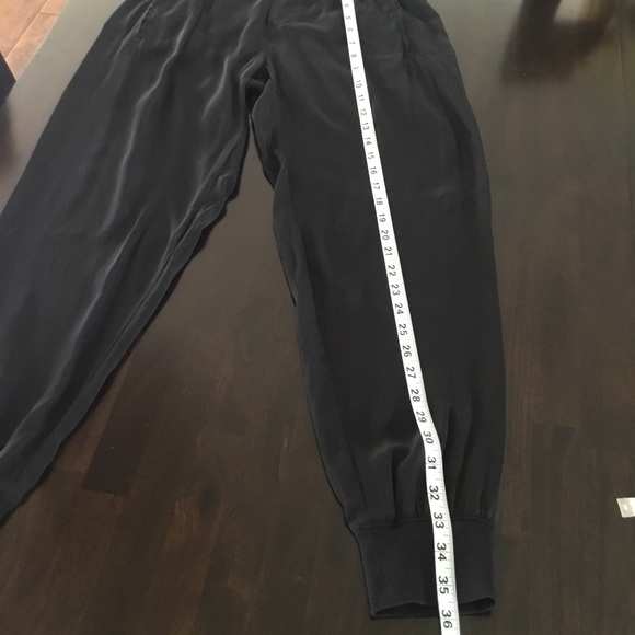ATM Anthony Thomas Melillo Black Silk Jogger Pants Size S - Picture 14 of 16